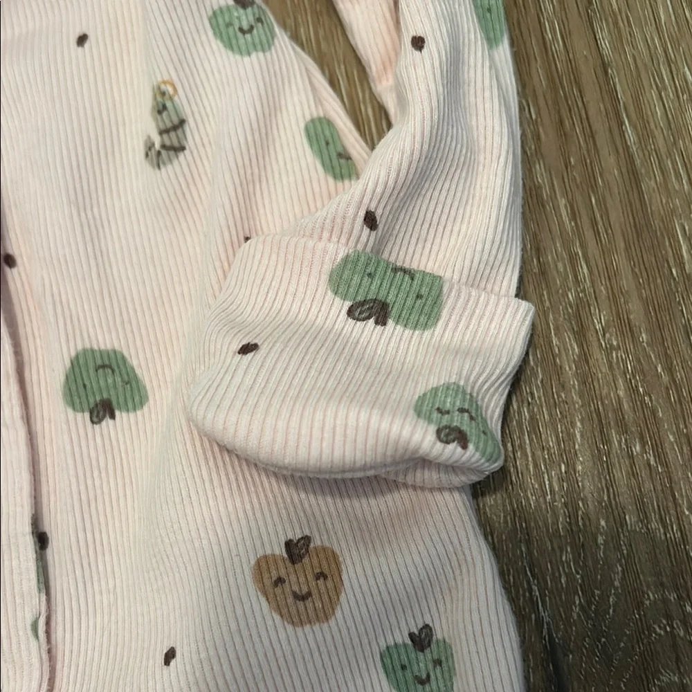 Carter's Pink and Green Footie One Piece